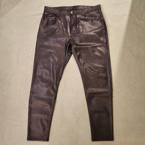 Zara Black Leather Pants